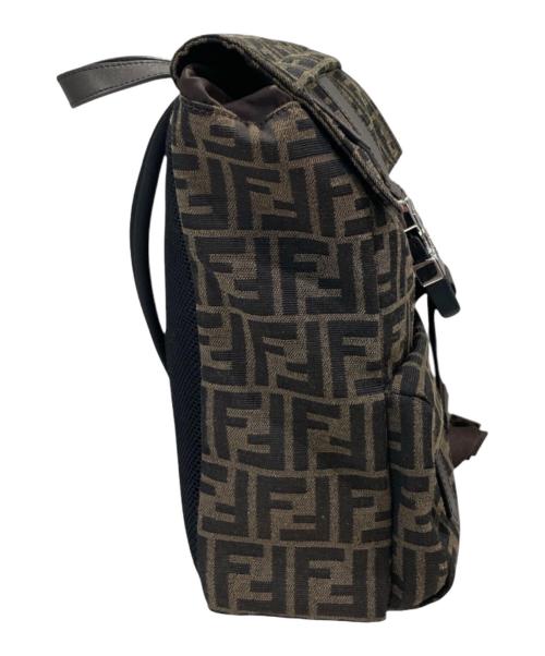 FENDI（フェンディ）FENDI (フェンディ) FENDINESS SMALL BACKPACK ブラウンの古着・服飾アイテム