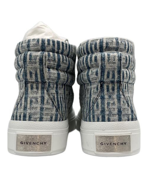GIVENCHY（ジバンシィ）GIVENCHY (ジバンシィ)  City High Top In 4G Denim Blue White ホワイト×インディゴ サイズ:37の古着・服飾アイテム