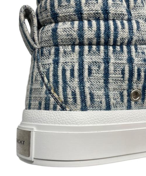 GIVENCHY（ジバンシィ）GIVENCHY (ジバンシィ)  City High Top In 4G Denim Blue White ホワイト×インディゴ サイズ:37の古着・服飾アイテム