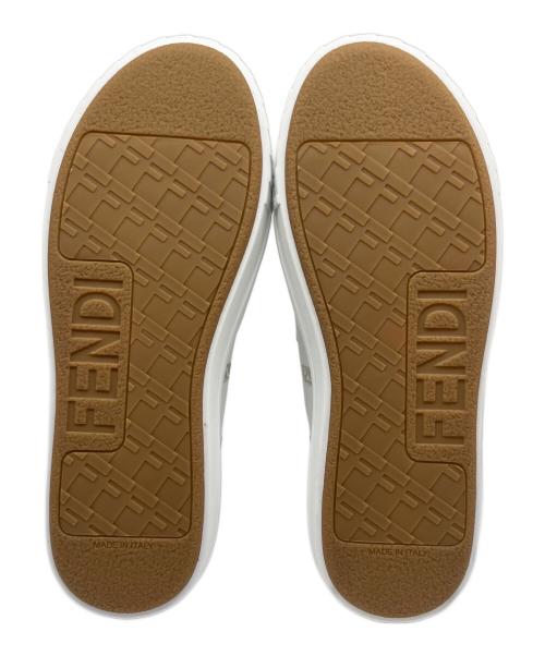 FENDI（フェンディ）FENDI (フェンディ) ドミノ FF総柄 キャンパス スニーカー ホワイト サイズ:7 未使用品の古着・服飾アイテム