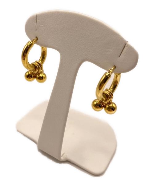 JIL SANDER（ジルサンダー）JIL SANDER (ジルサンダー) ボールフープピアス ゴールドの古着・服飾アイテム