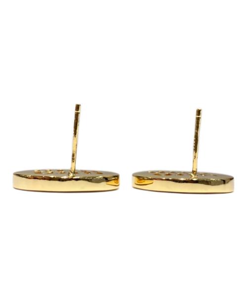 MIU MIU（ミュウミュウ）MIU MIU (ミュウミュウ) ロゴピアス ゴールドの古着・服飾アイテム