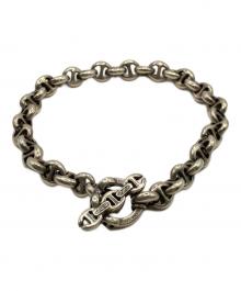 HOORSENBUHS（ホーセンブース）の古着「ダイヤ付アンカーチェーンブレスレット」｜シルバー