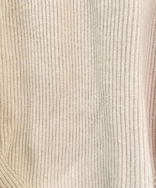 DRAWER（ドゥロワー）DRAWER (ドゥロワー) 9G畦編みクルーネックニット ベージュ サイズ:1の古着・服飾アイテム