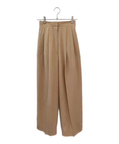 CELINE（セリーヌ）CELINE (セリーヌ) ワイドスラックス ベージュ サイズ:34の古着・服飾アイテム