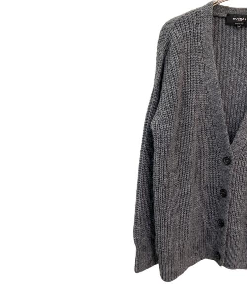 ROCHAS（ロシャス）ROCHAS (ロシャス) アルパカカーディガン グレー サイズ:40の古着・服飾アイテム