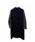 中古・古着 DRAWER (ドゥロワー) ファー付袖レザー切替コート ブラック サイズ:36：25000円