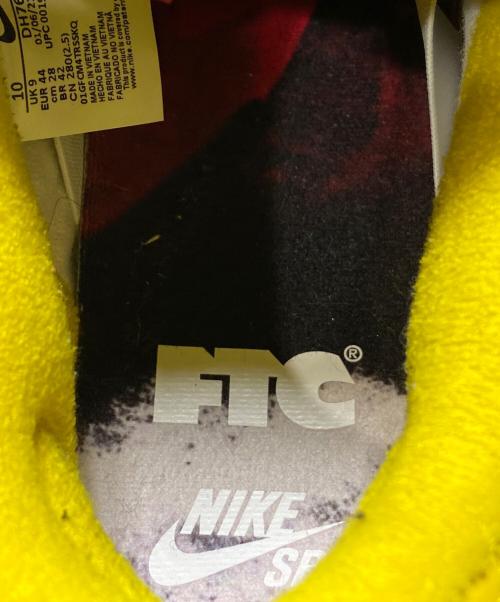 NIKE SB（ナイキエスビー）NIKE SB (ナイキエスビー) FTC (エフティーシー) FTC X SB Dunk Low Pro スカイブルー×イエロー サイズ:28cm(US10)の古着・服飾アイテム
