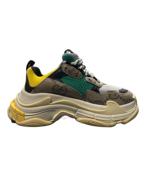 BALENCIAGA（バレンシアガ）BALENCIAGA (バレンシアガ) GUCCI (グッチ) Triple S ベージュ×イエロー サイズ:37の古着・服飾アイテム