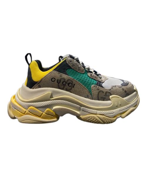 BALENCIAGA（バレンシアガ）BALENCIAGA (バレンシアガ) GUCCI (グッチ) Triple S ベージュ×イエロー サイズ:37の古着・服飾アイテム