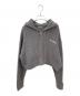 MIU MIU（ミュウミュウ）の古着「カシミヤ混ショートフーディー」｜ライトグレー