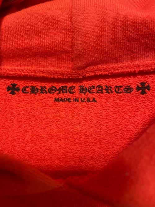CHROME HEARTS（クロムハーツ）CHROME HEARTS (クロムハーツ)  Sadistic Lipstick Hoodie Red レッド サイズ:Mの古着・服飾アイテム