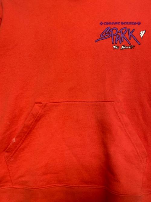CHROME HEARTS（クロムハーツ）CHROME HEARTS (クロムハーツ)  Sadistic Lipstick Hoodie Red レッド サイズ:Mの古着・服飾アイテム