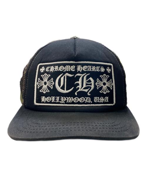 CHROME HEARTS（クロムハーツ）CHROME HEARTS (クロムハーツ) CH Hollywood Trucker Hat Black/Camo ブラックの古着・服飾アイテム