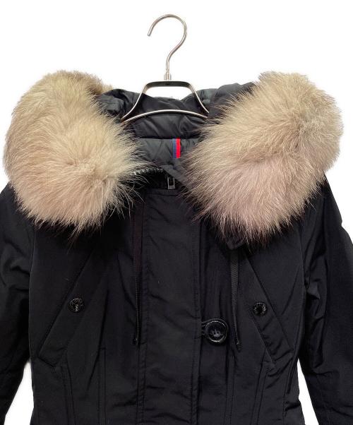 MONCLER（モンクレール）MONCLER (モンクレール) ファー付ダウンコート ブラック サイズ:00の古着・服飾アイテム