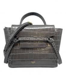 CELINE（セリーヌ）の古着「Belt Bag Nano/ベルトバッグ ナノ ショルダーバッグ」｜グレー