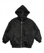 GIVENCHYジバンシィ）の古着「オーバーサイズシェルボンバージャケット」｜ブラック