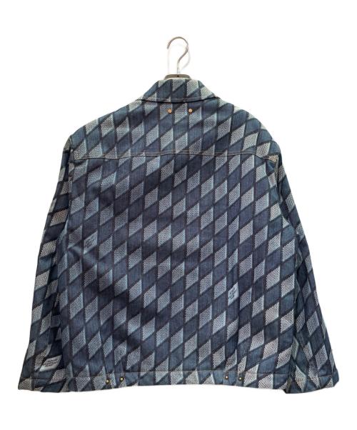 LOUIS VUITTON（ルイ ヴィトン）LOUIS VUITTON (ルイ ヴィトン) ダイヤモンド ダミエ デニムブルゾン インディゴ サイズ:46の古着・服飾アイテム