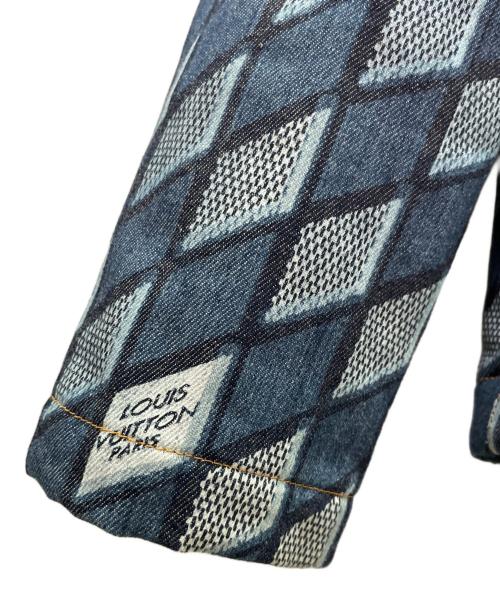LOUIS VUITTON（ルイ ヴィトン）LOUIS VUITTON (ルイ ヴィトン) ダイヤモンド ダミエ デニムブルゾン インディゴ サイズ:46の古着・服飾アイテム