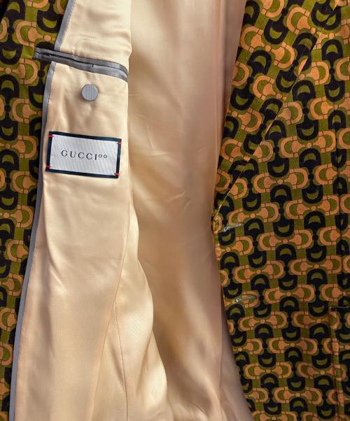 GUCCI（グッチ）GUCCI (グッチ) 総柄セットアップ オレンジ サイズ:50の古着・服飾アイテム