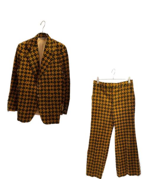 GUCCI（グッチ）GUCCI (グッチ) 総柄セットアップ オレンジ サイズ:50の古着・服飾アイテム