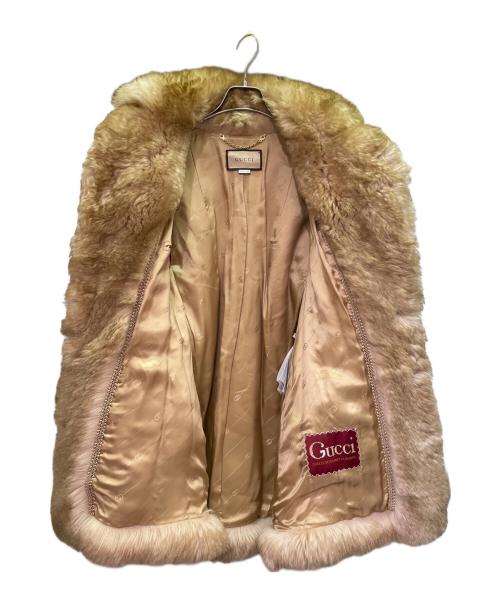 GUCCI（グッチ）GUCCI (グッチ) ムートンコート ベージュ サイズ:46の古着・服飾アイテム