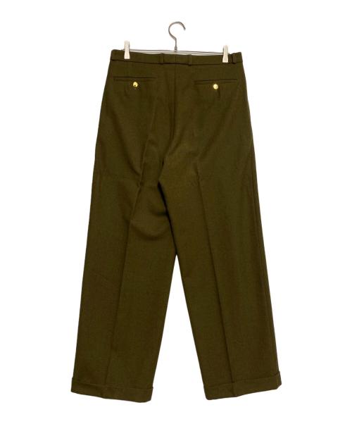 GUCCI（グッチ）GUCCI (グッチ) ウールトラウザーズ カーキ サイズ:50の古着・服飾アイテム