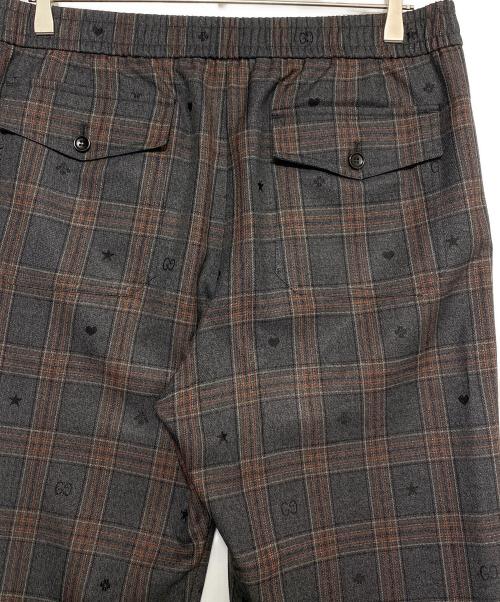 GUCCI（グッチ）GUCCI (グッチ) チェックパンツ グレー サイズ:48の古着・服飾アイテム