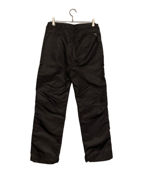 BOTTEGA VENETA（ボッテガベネタ）BOTTEGA VENETA (ボッテガベネタ) デザインジップナイロンパンツ ブラック サイズ:48の古着・服飾アイテム