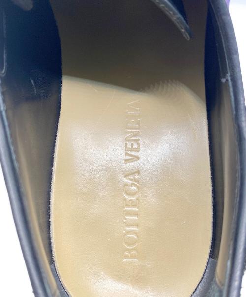 BOTTEGA VENETA（ボッテガベネタ）BOTTEGA VENETA (ボッテガベネタ) レザーシューズ ブラック×パープル サイズ:41の古着・服飾アイテム