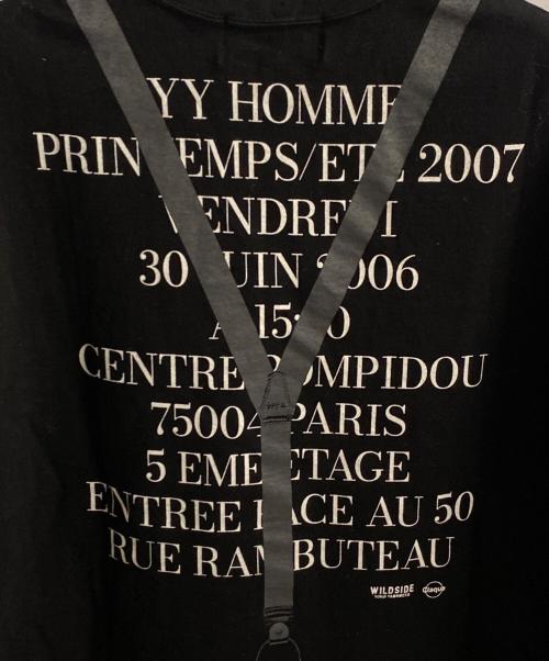 YOHJI YAMAMOTO WILDSIDE（ワイルドサイドヨウジヤマモト）Yohji Yamamoto WILDSIDE (ワイルドサイドヨウジヤマモト) POUR HOMME INVITATION T-Shirt ブラック サイズ:4の古着・服飾アイテム