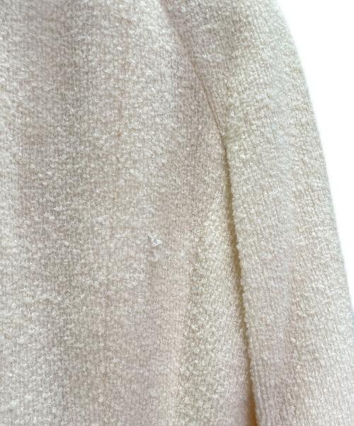 CHANEL（シャネル）CHANEL (シャネル) フリルノーカラージャケット アイボリー サイズ:38の古着・服飾アイテム
