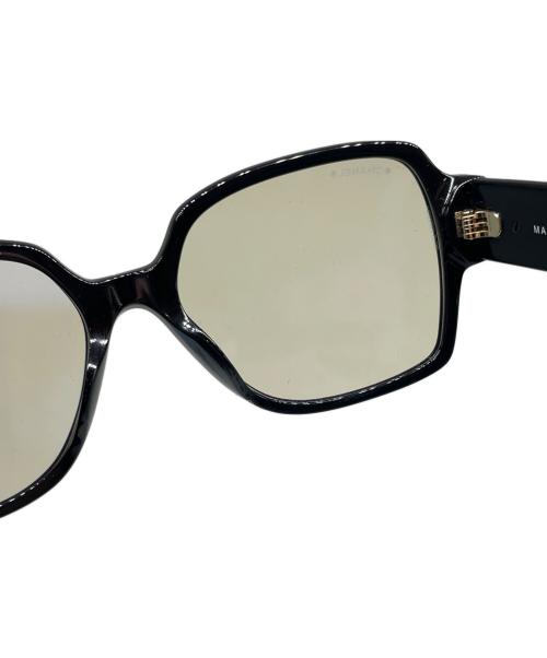 CHANEL（シャネル）CHANEL (シャネル) スクエアシェイプ ブルーライトカットアイウェア ブラックの古着・服飾アイテム