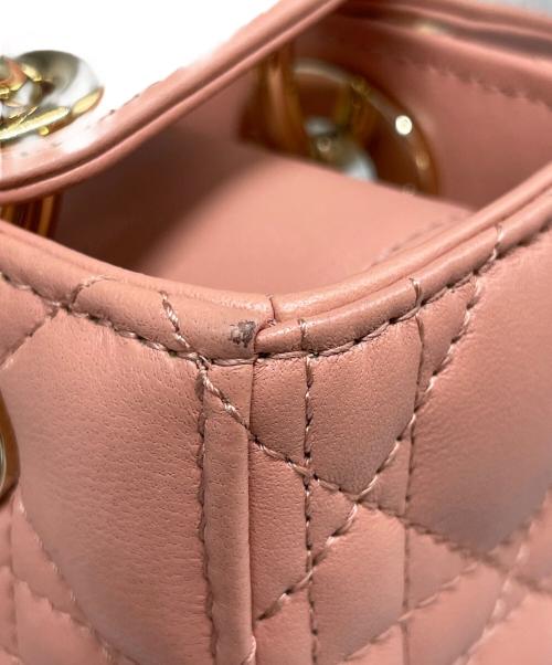 Christian Dior（クリスチャン ディオール）Christian Dior (クリスチャン ディオール) LADY DIOR MY ABCDIOR/レディディオール ミディアム  ピンク サイズ:ミディアムの古着・服飾アイテム