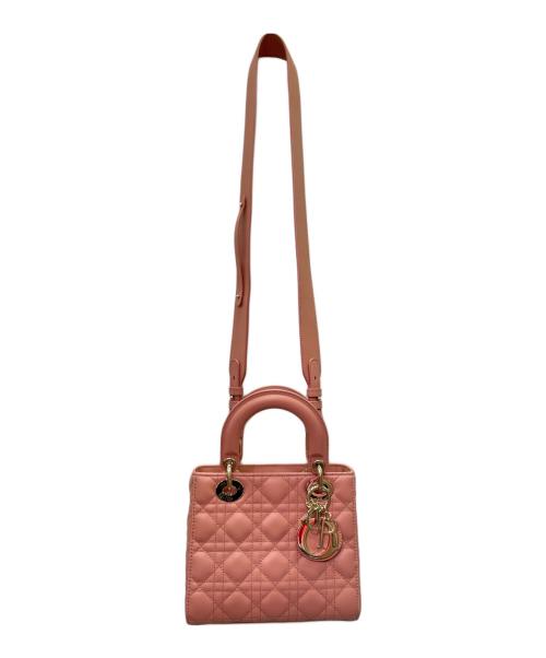 Christian Dior（クリスチャン ディオール）Christian Dior (クリスチャン ディオール) LADY DIOR MY ABCDIOR/レディディオール ミディアム  ピンク サイズ:ミディアムの古着・服飾アイテム
