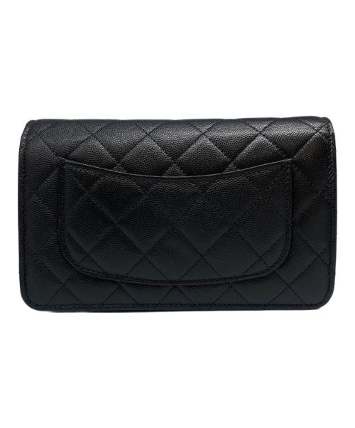 CHANEL（シャネル）CHANEL (シャネル) マトラッセ チェーンウォレット ブラックの古着・服飾アイテム