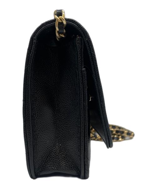 CHANEL（シャネル）CHANEL (シャネル) マトラッセ チェーンウォレット ブラックの古着・服飾アイテム