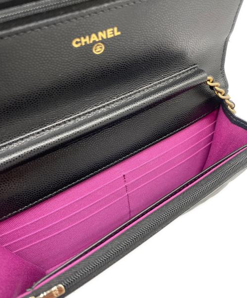 CHANEL（シャネル）CHANEL (シャネル) マトラッセ チェーンウォレット ブラックの古着・服飾アイテム