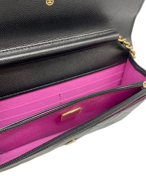 CHANEL（シャネル）CHANEL (シャネル) マトラッセ チェーンウォレット ブラックの古着・服飾アイテム