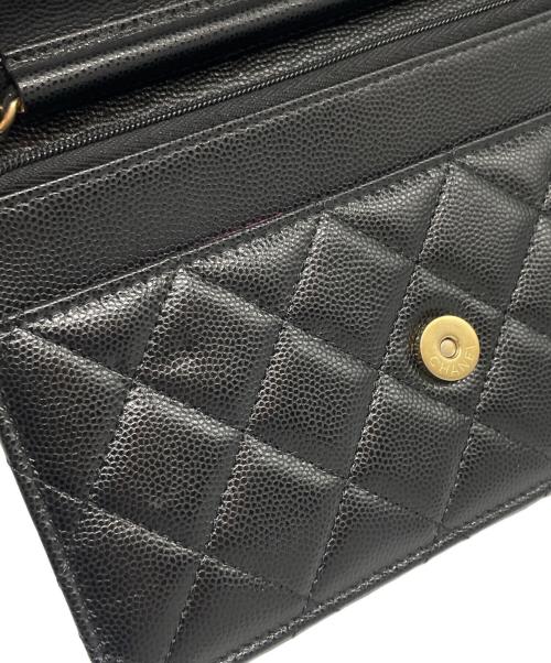 CHANEL（シャネル）CHANEL (シャネル) マトラッセ チェーンウォレット ブラックの古着・服飾アイテム