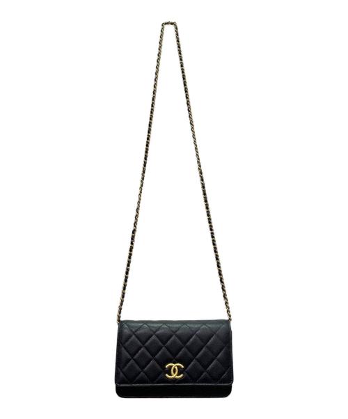 CHANEL（シャネル）CHANEL (シャネル) マトラッセ チェーンウォレット ブラックの古着・服飾アイテム