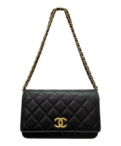 CHANEL（シャネル）CHANEL (シャネル) マトラッセ チェーンウォレット ブラックの古着・服飾アイテム