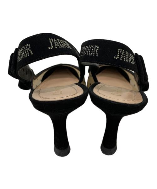 Christian Dior（クリスチャン ディオール）Christian Dior (クリスチャン ディオール) J'A DIOR スリングバック ブラック サイズ:35 1/2の古着・服飾アイテム