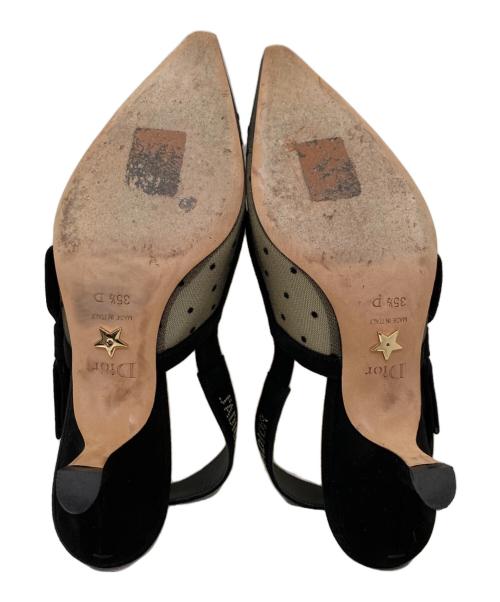 Christian Dior（クリスチャン ディオール）Christian Dior (クリスチャン ディオール) J'A DIOR スリングバック ブラック サイズ:35 1/2の古着・服飾アイテム