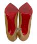 中古・古着 Christian Louboutin (クリスチャン・ルブタン) パテントポインテッドトゥパンプス ベージュ サイズ:35 1/2：22000円