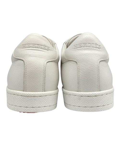 HERMES（エルメス）HERMES (エルメス) ブーメラン/レザースニーカー ホワイト×ピンク サイズ:35 1/2の古着・服飾アイテム