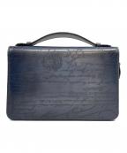 Berlutiベルルッティ）の古着「イタウバ ワイド マキシ ロング ウォレット」｜ネイビー