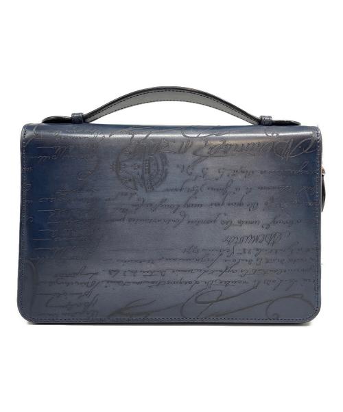 Berluti（ベルルッティ）Berluti (ベルルッティ) イタウバ ワイド マキシ ロング ウォレット ネイビーの古着・服飾アイテム