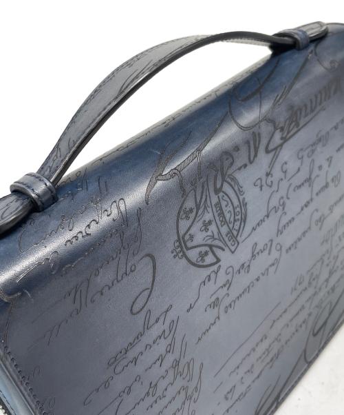 Berluti（ベルルッティ）Berluti (ベルルッティ) イタウバ ワイド マキシ ロング ウォレット ネイビーの古着・服飾アイテム