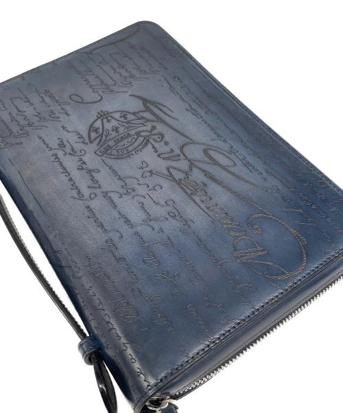 Berluti（ベルルッティ）Berluti (ベルルッティ) イタウバ ワイド マキシ ロング ウォレット ネイビーの古着・服飾アイテム